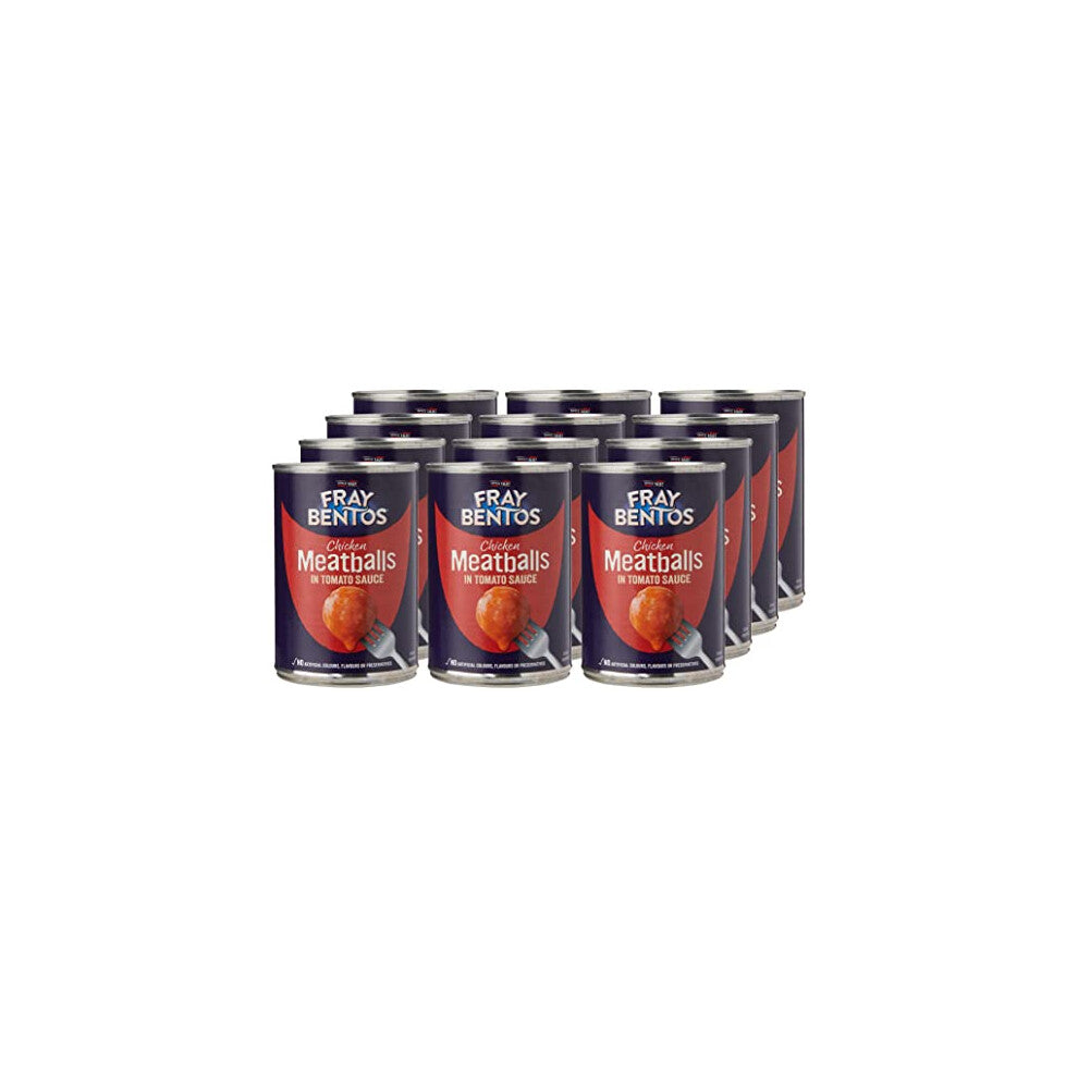 Fray Bentos Chicken Meatballs in Tomato Sauce, 380 g, (Pack of 12)