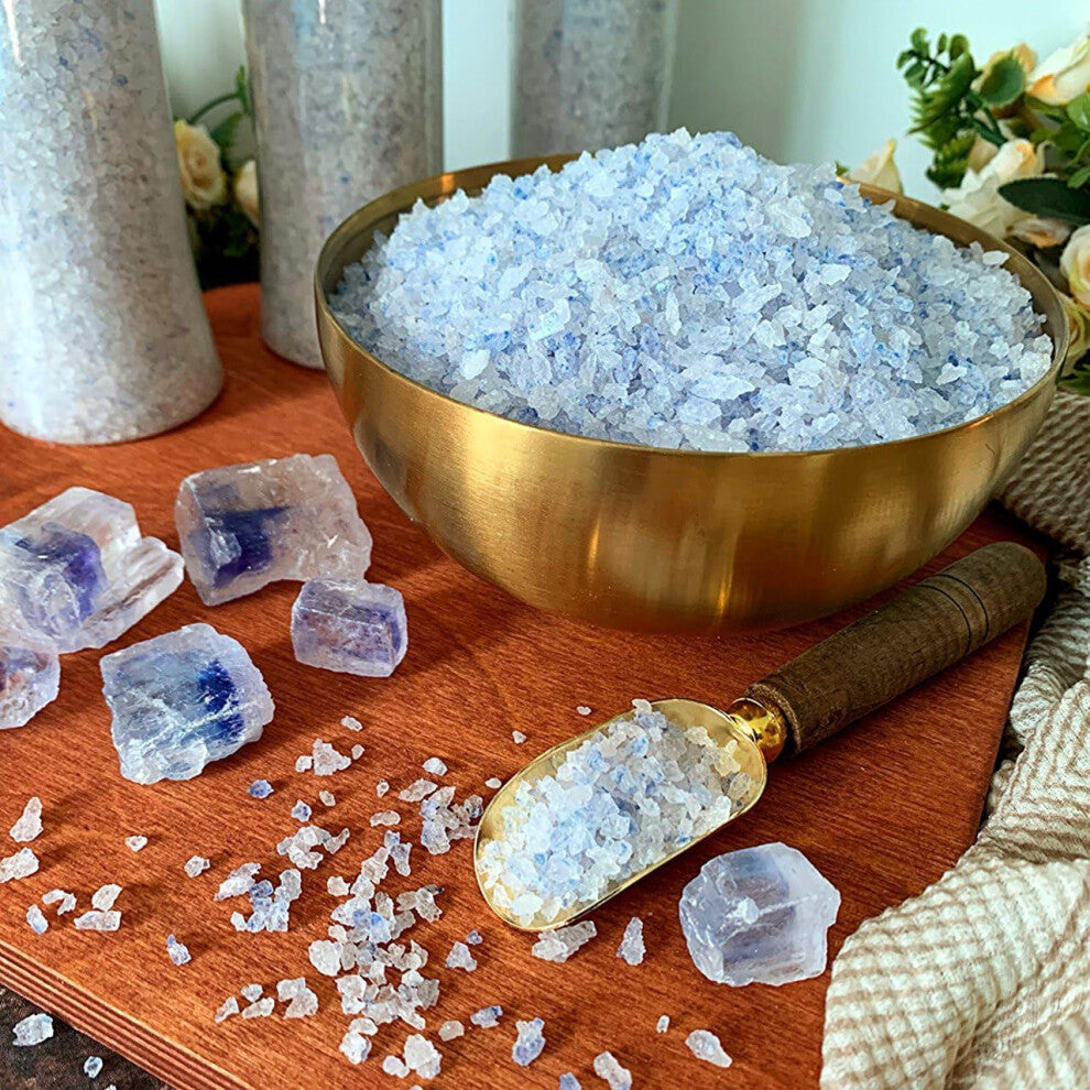 Ancient Blue Salt ? Rare Mineral Treasure | High Potassium, Low Sodium, Pure & Unprocessed | Gourmet-Grade by Richure 100g (3.52 oz)