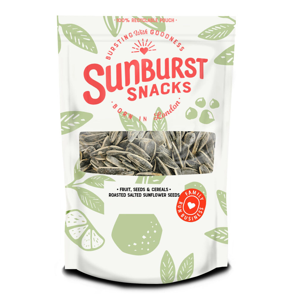 Sunburst Snacks Sunflower Seeds Roasted & Salted, Vegan & High Protein Snack, Recyclable & Resealable Pouch, 1KG