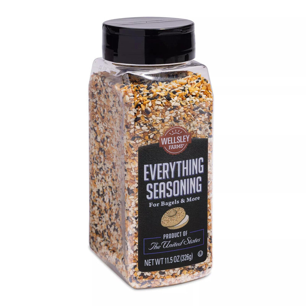 Everything Bagel Sesame Seasoning, 326g ? Premium Quality Blend of Sesame Seeds, Garlic, Onion, Poppy Seeds & Sea Salt - All Purpose Seasoning Ideal