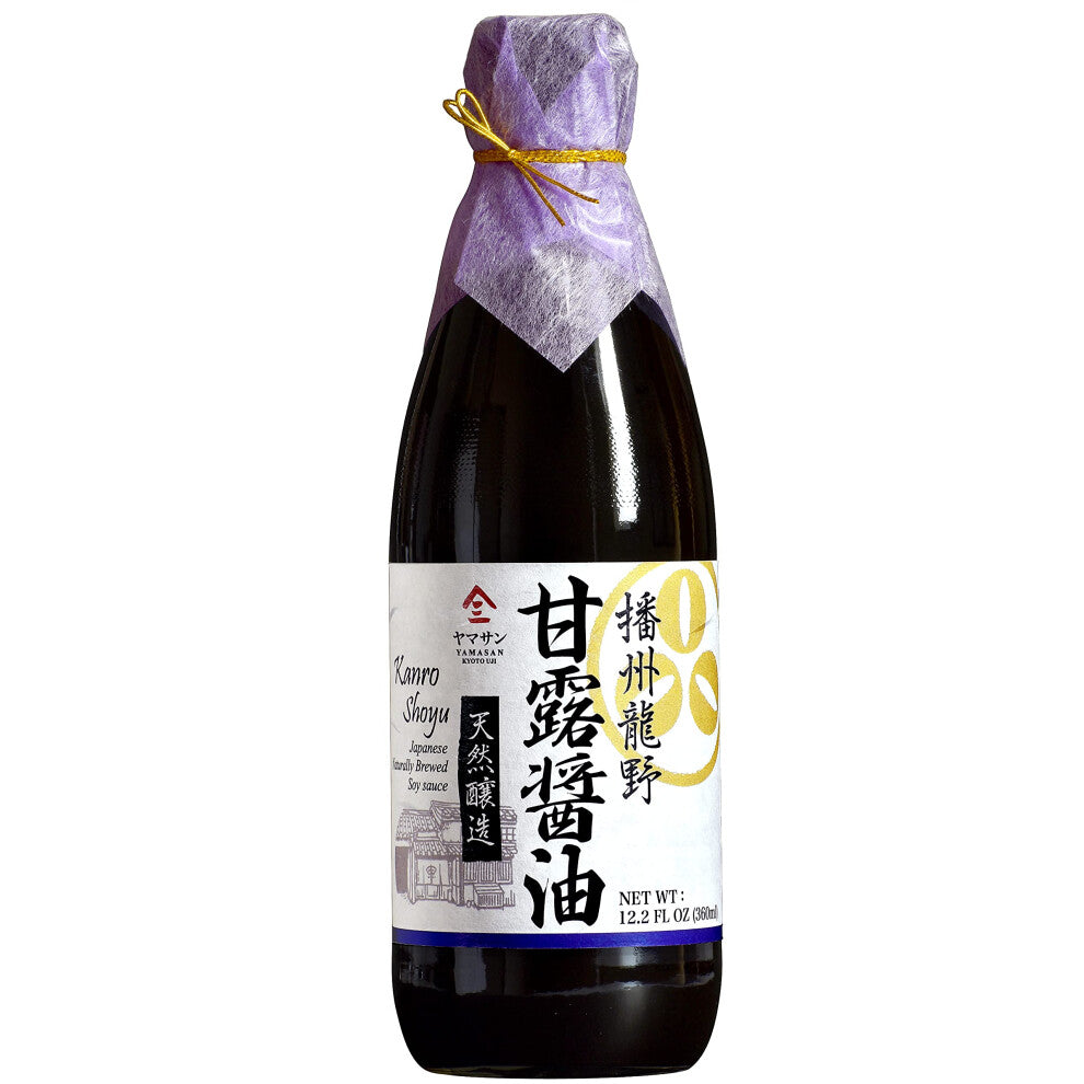 YAMASAN KYOTO UJI Soy Sauce -Double Brewed Vintage- 1000 Days Aged, Japanese Artisanal Handmade, Naturally Brewed, No Additives, Non-GMO, Made in
