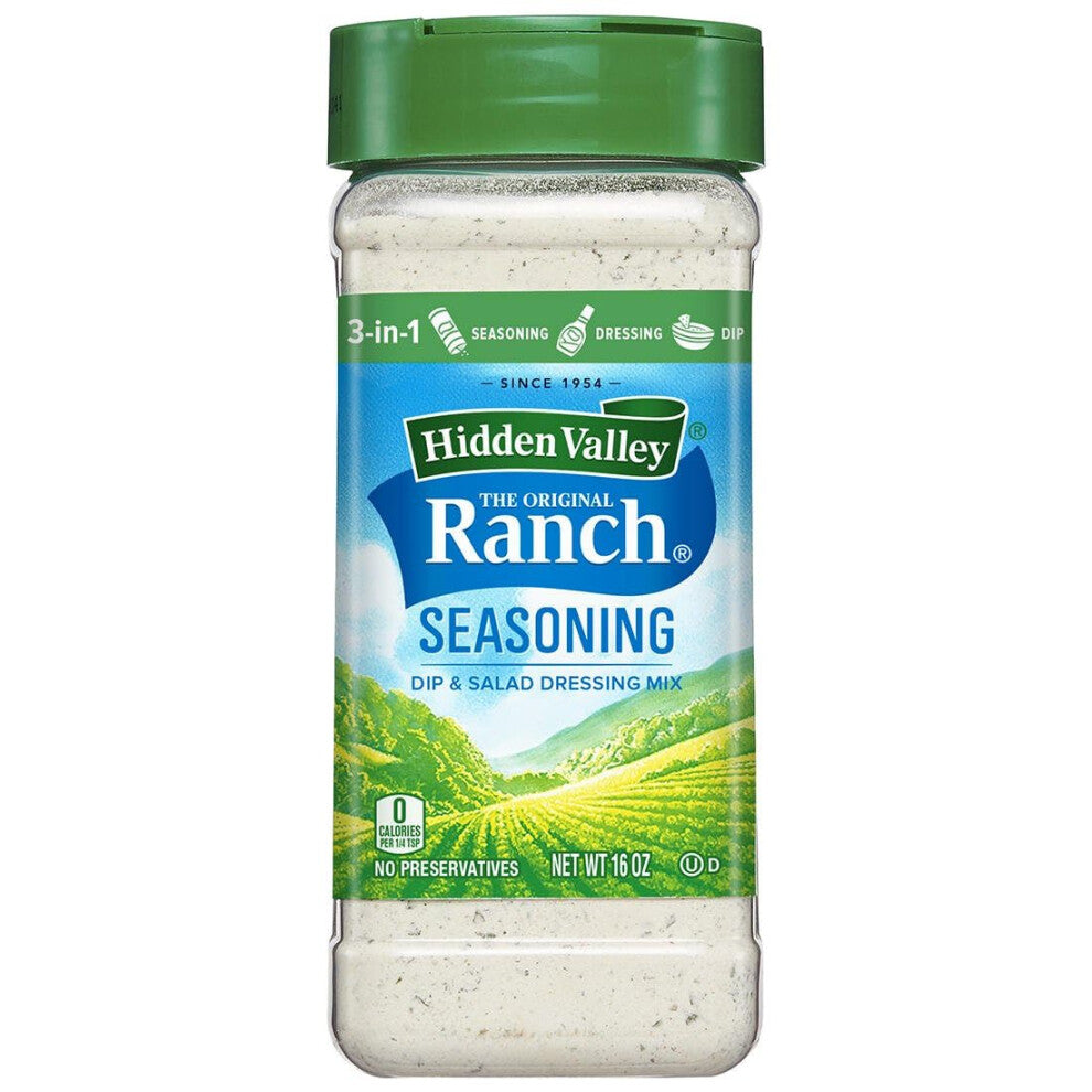 HIDDEN VALLEY THE ORIGINAL RANCH SEASONING AND SALAD DRESSING MIX 1 x 453g AMERICAN IMPORT