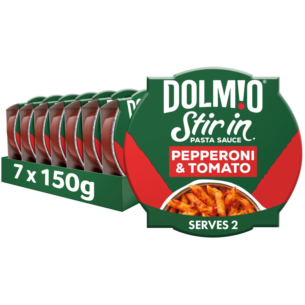 Dolmio Stir In Pepperoni and Tomato Pasta Sauce, Bulk Multipack 7 x 150g pots