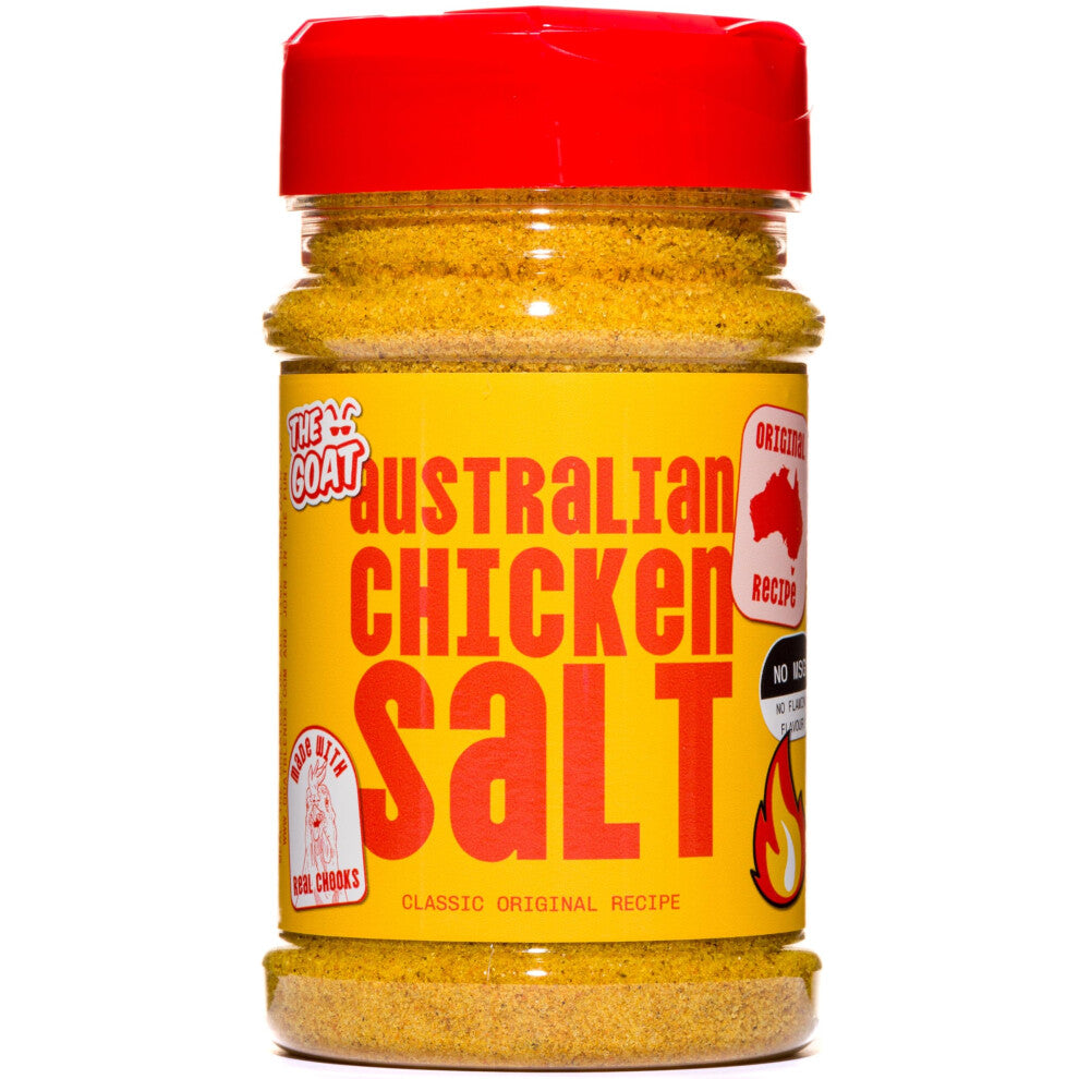 Australian Chicken Salt - the original umami bomb for chips, chicken and almost anything. Jumbo 300g Shaker. The Authentic Australian recipe.