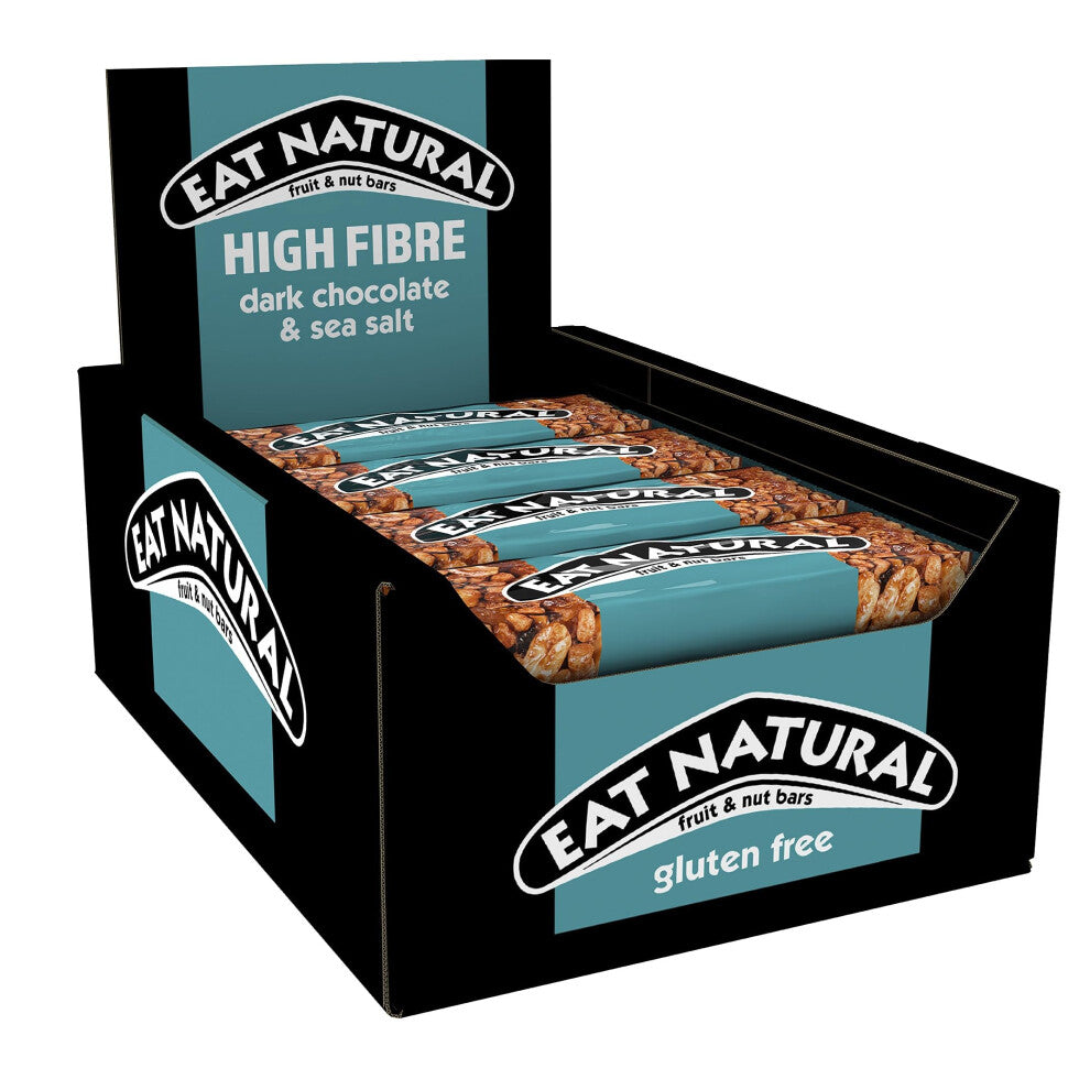 Eat Natural Dark Chocolate & Sea Salt Fruit & Nut Bars 12 x 40g