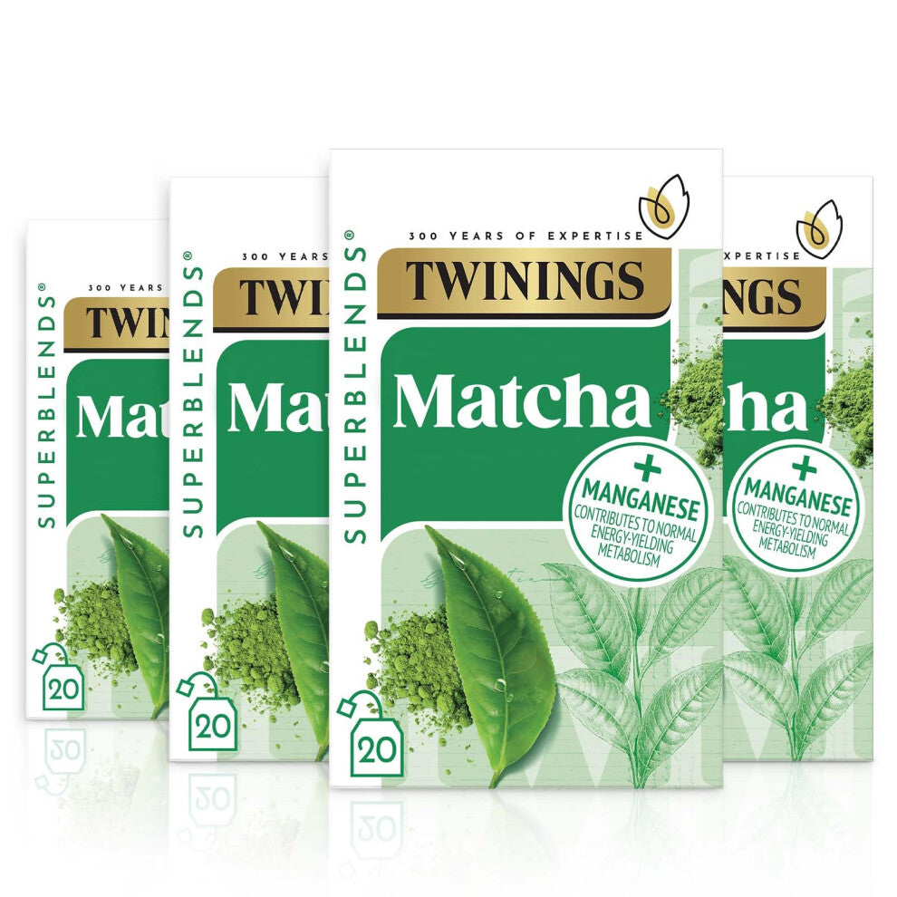 Twinings Superblends Super Green Matcha, 4 x 20 Tea bags