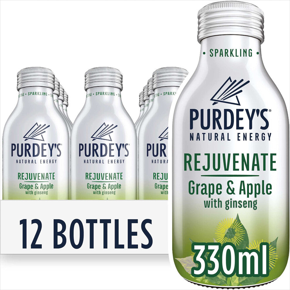 Purdey?s Rejuvenate Natural Energy Drink, 12 x 330 ml Bottles