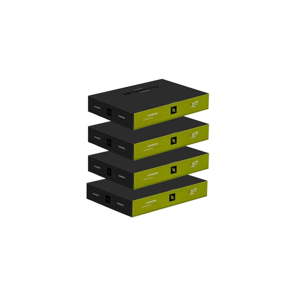 Nespresso Professional Leggero Coffee Capsules x50 (Pack of 4, Total 200 Pro Capsules)