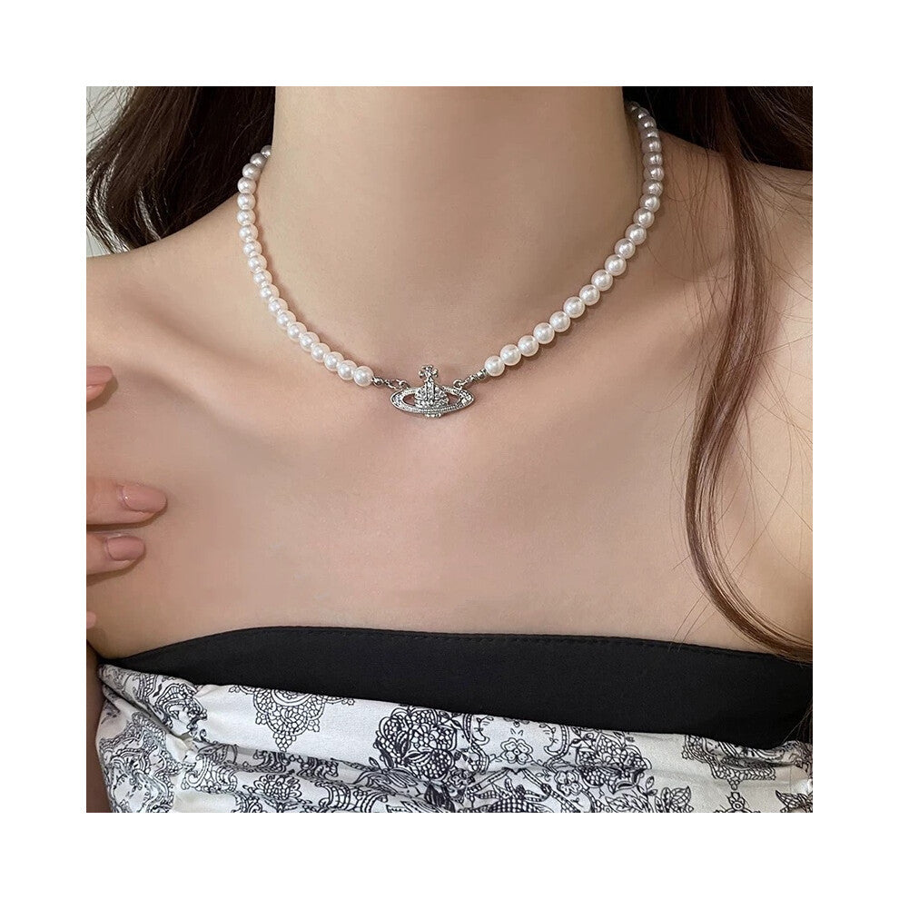 (MY30241) Light luxury design, high-end and fashionable style, collarbone chain, neck chain, sweater chain, bead chain