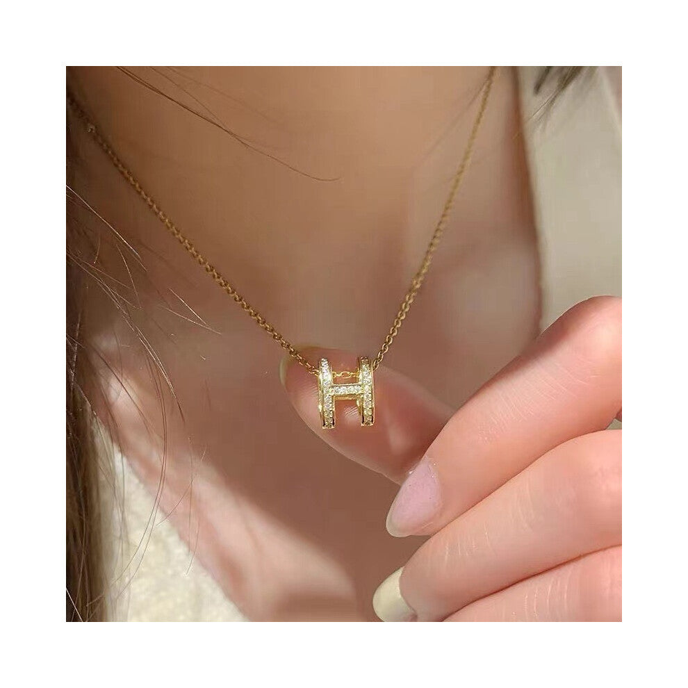 (MY30758) Light luxury design, high-end and fashionable style, collarbone chain, neck chain, sweater chain, bead chain