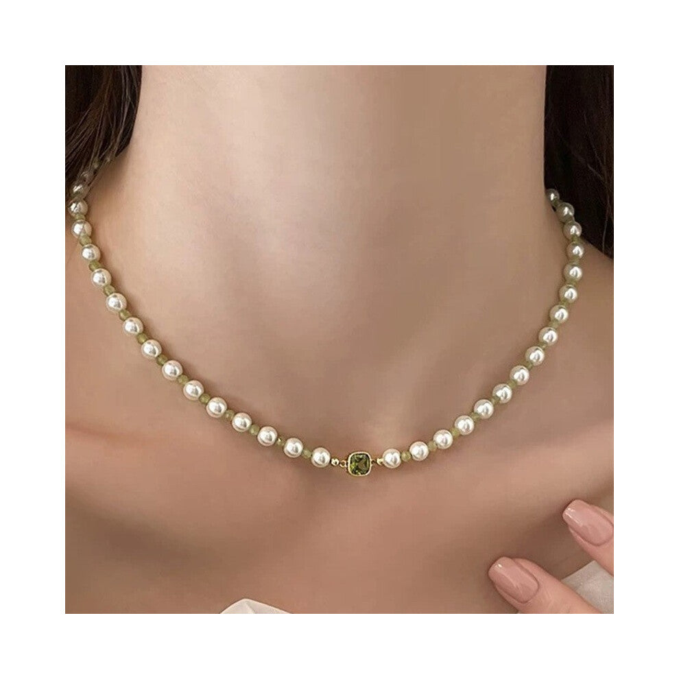 (MY30777) Light luxury design, high-end and fashionable style, collarbone chain, neck chain, sweater chain, bead chain