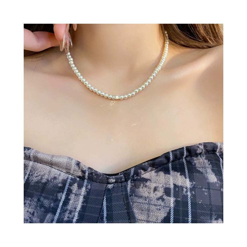 (MY32317) Light luxury design, high-end and fashionable style, collarbone chain, neck chain, sweater chain, bead chain