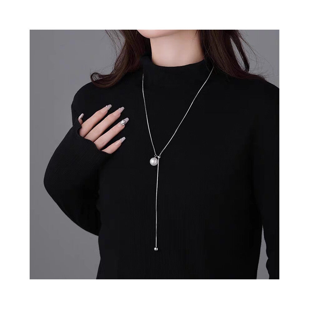(MY33252) Light luxury design, high-end and fashionable style, collarbone chain, neck chain, sweater chain, bead chain