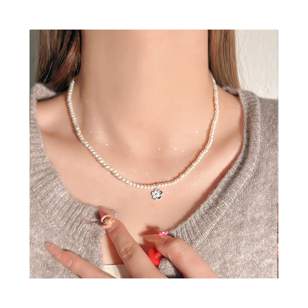 (MY35348) Light luxury design, high-end and fashionable style, collarbone chain, neck chain, sweater chain, bead chain