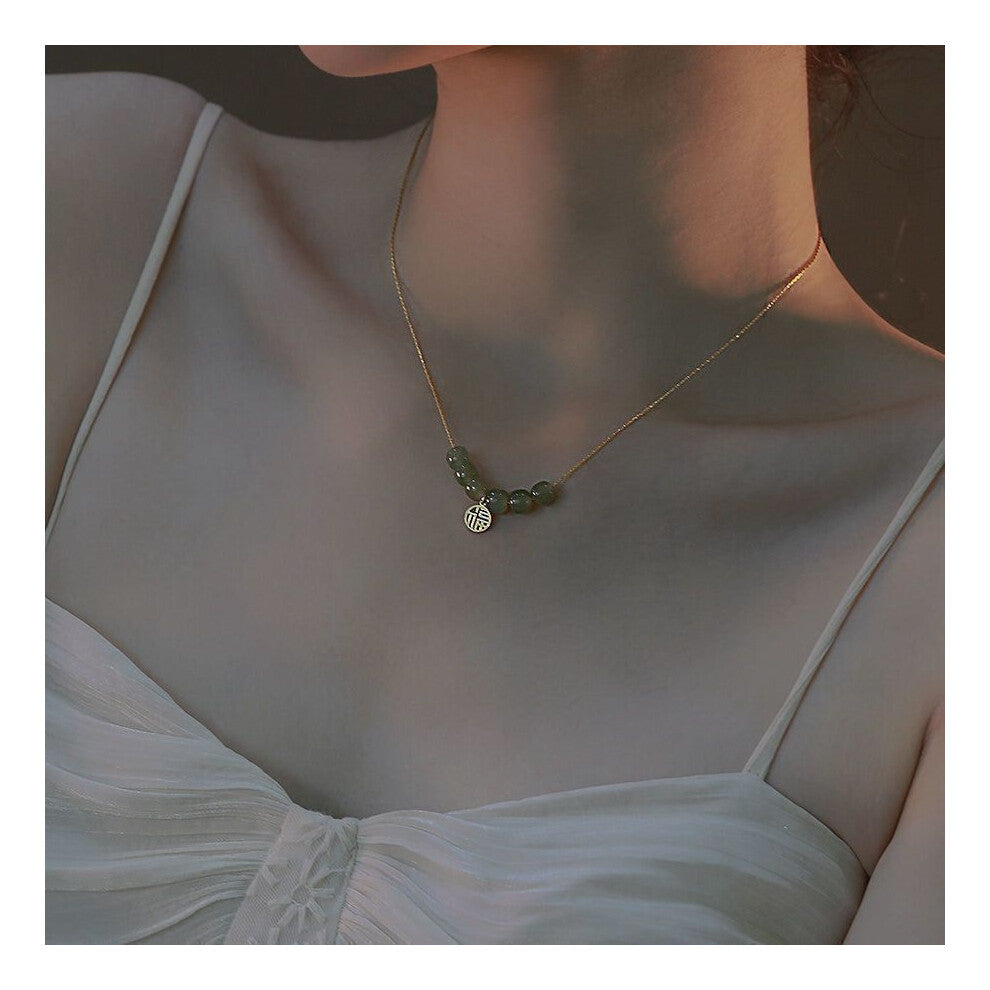 (MY36471) Light luxury design, high-end and fashionable style, collarbone chain, neck chain, sweater chain, bead chain
