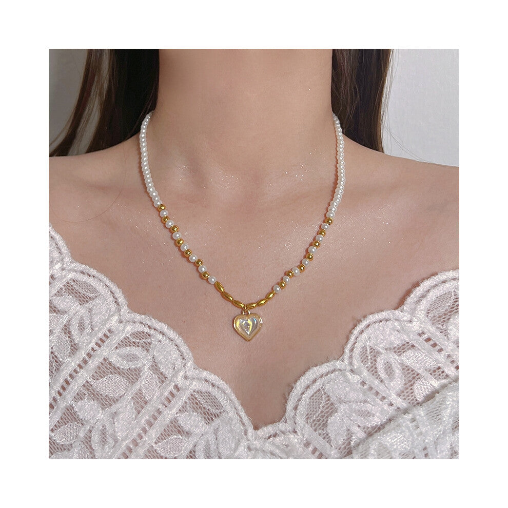 (MY37328) Light luxury design, high-end and fashionable style, collarbone chain, neck chain, sweater chain, bead chain