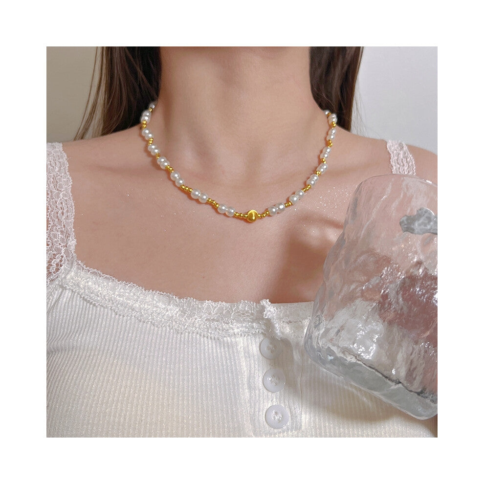 (MY37569) Light luxury design, high-end and fashionable style, collarbone chain, neck chain, sweater chain, bead chain