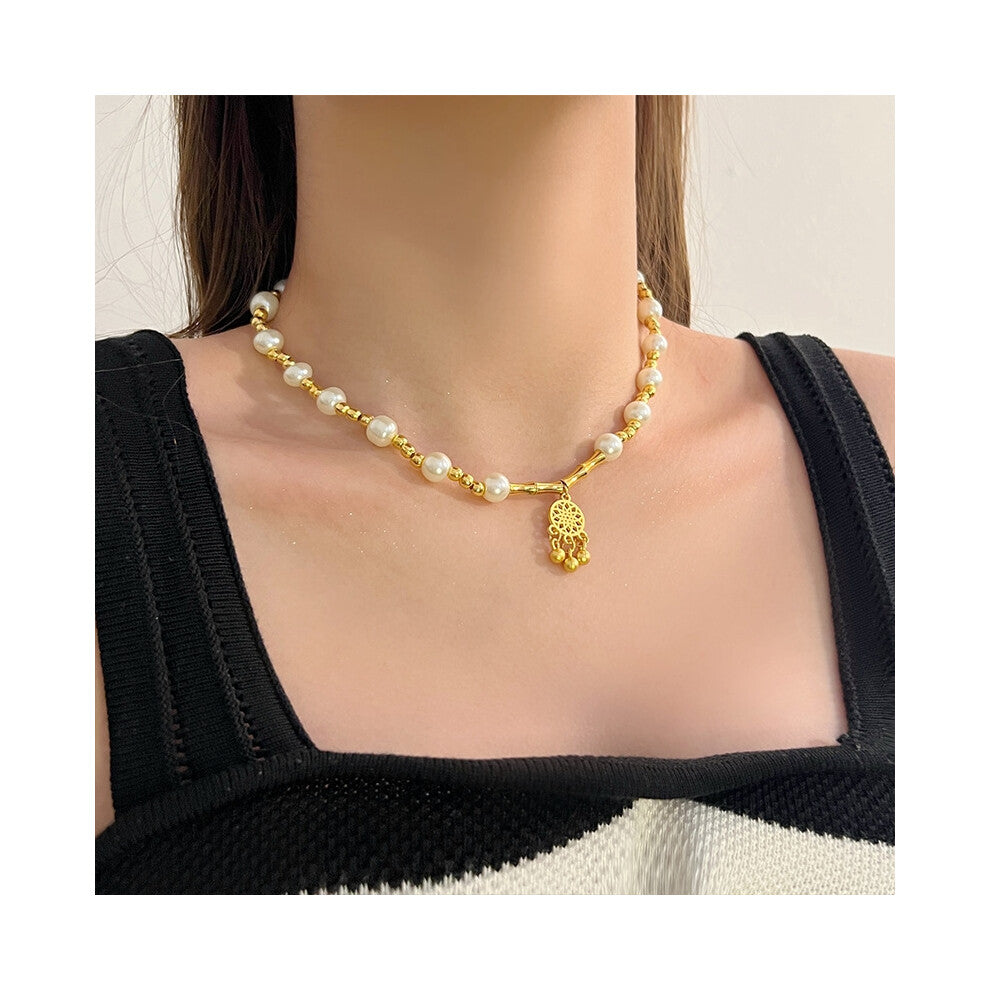 (MY37589) Light luxury design, high-end and fashionable style, collarbone chain, neck chain, sweater chain, bead chain