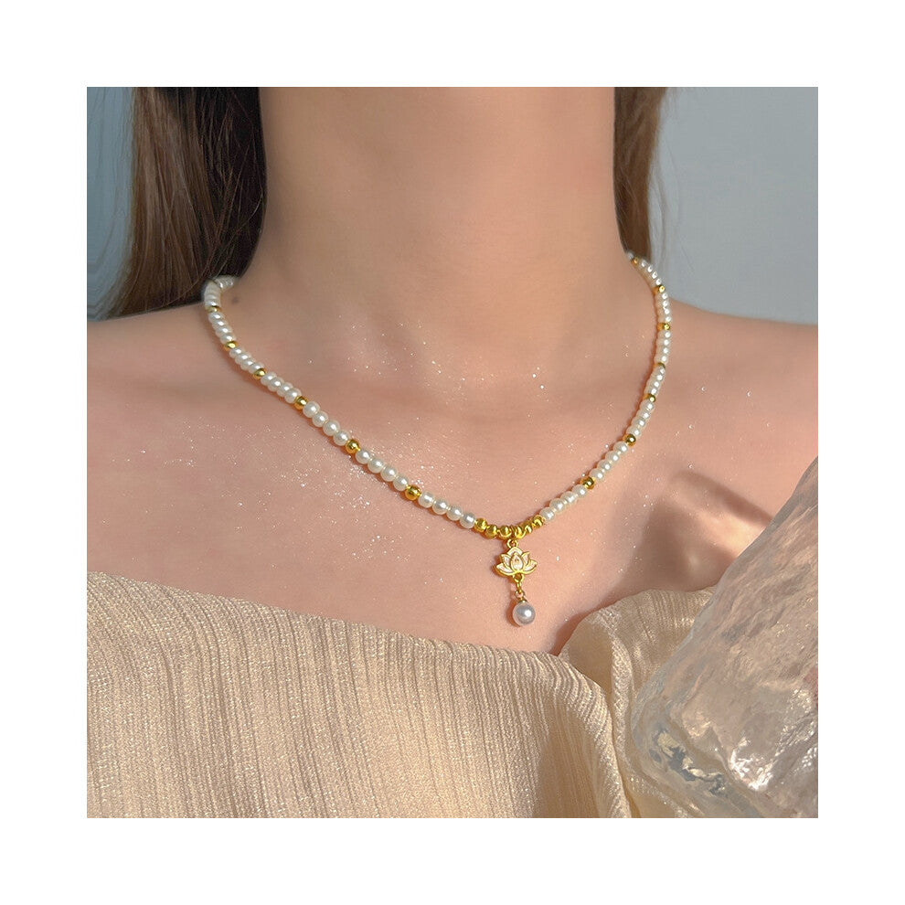 (MY37825) Light luxury design, high-end and fashionable style, collarbone chain, neck chain, sweater chain, bead chain