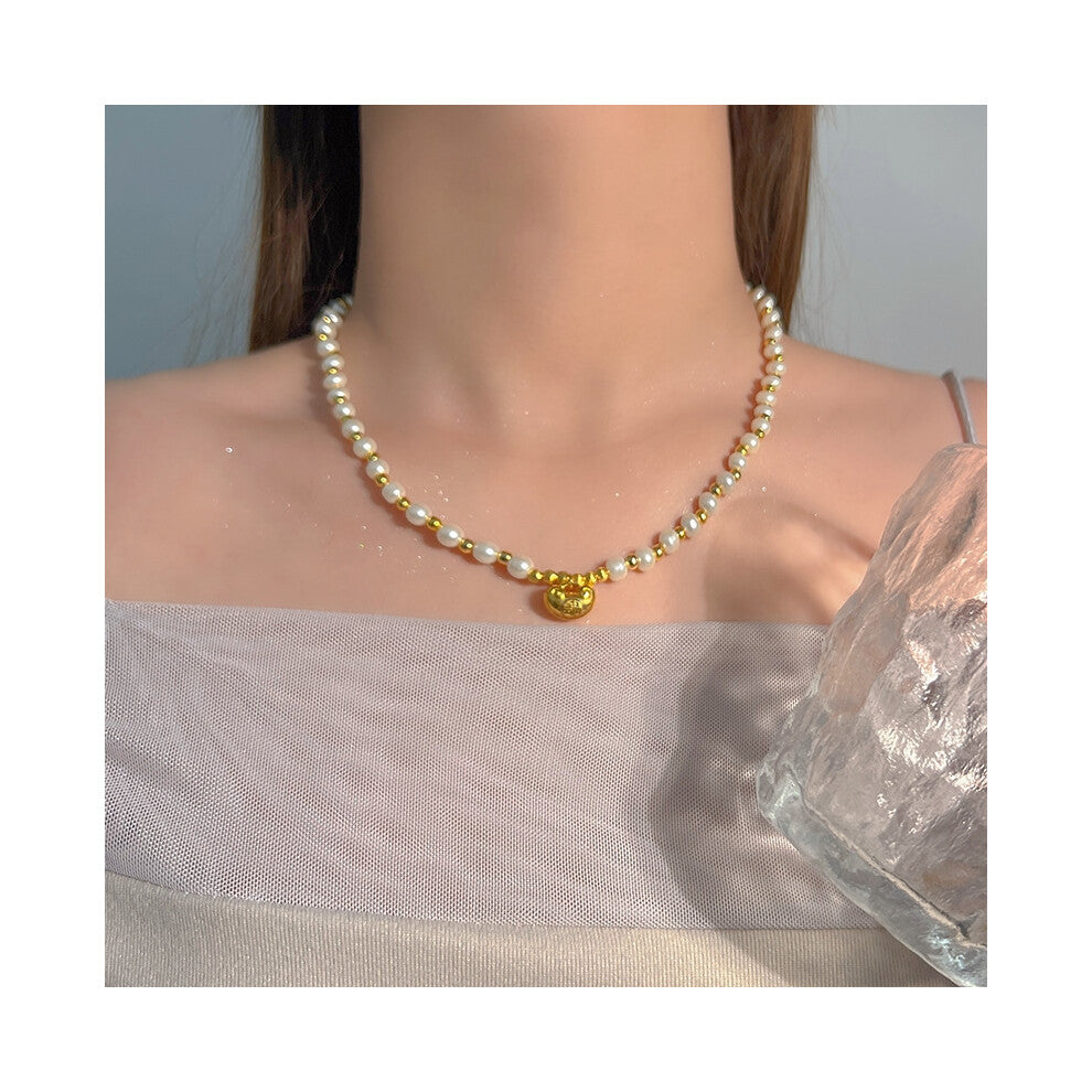 (MY38015) Light luxury design, high-end and fashionable style, collarbone chain, neck chain, sweater chain, bead chain