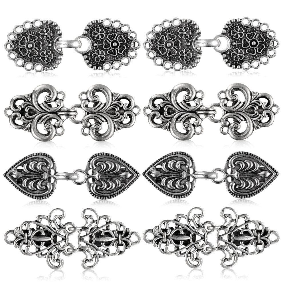 4piece Delicate And Elegant Vintage Pullover Scarf Cardigan Clips For