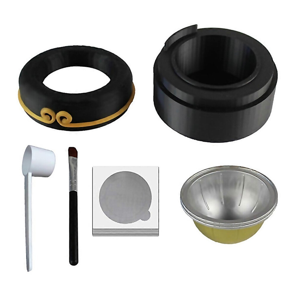 For Reusable Coffee Capsule Dicslid For Vertuo Series Pod Empty Case With 50 Pcs Foil Seal Lids Hold