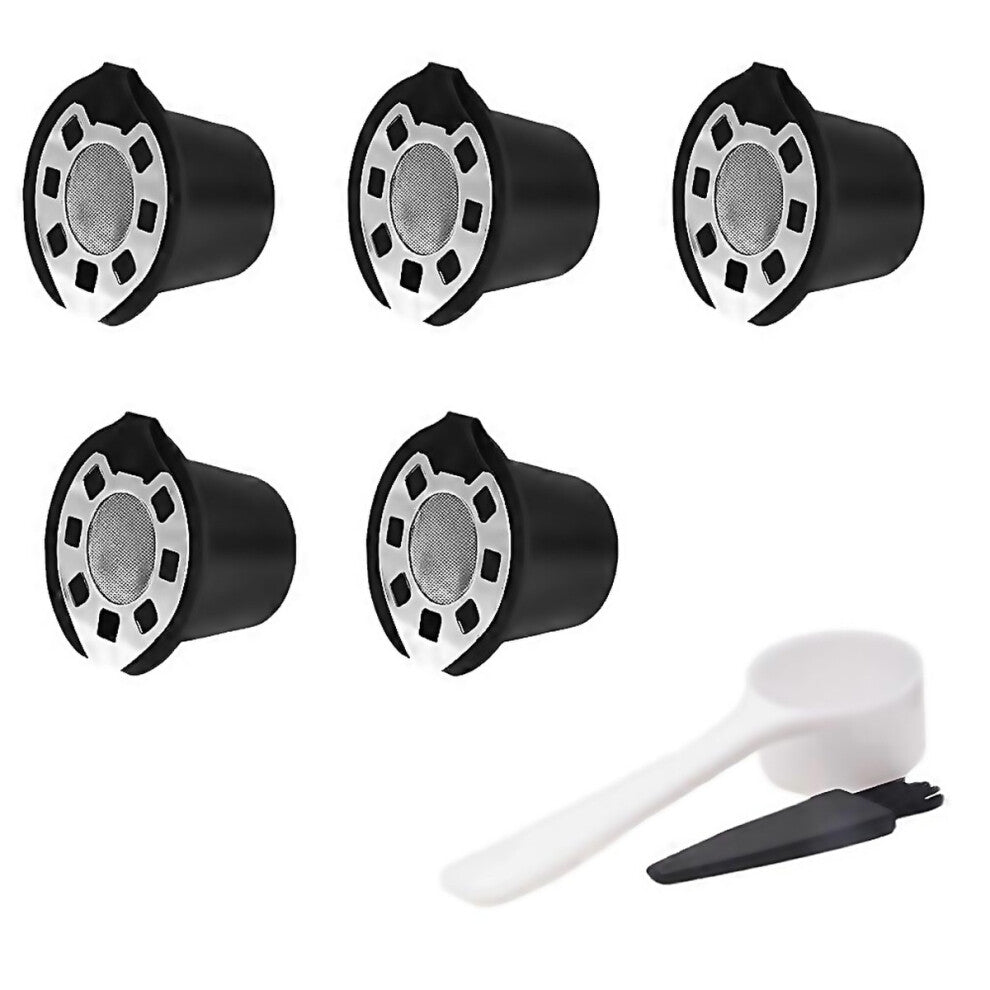 For 5 Pcs Coffee Filters For Stainless Steel Mech Refillable Coffee Capsule Pod Dripper Basket Cup C