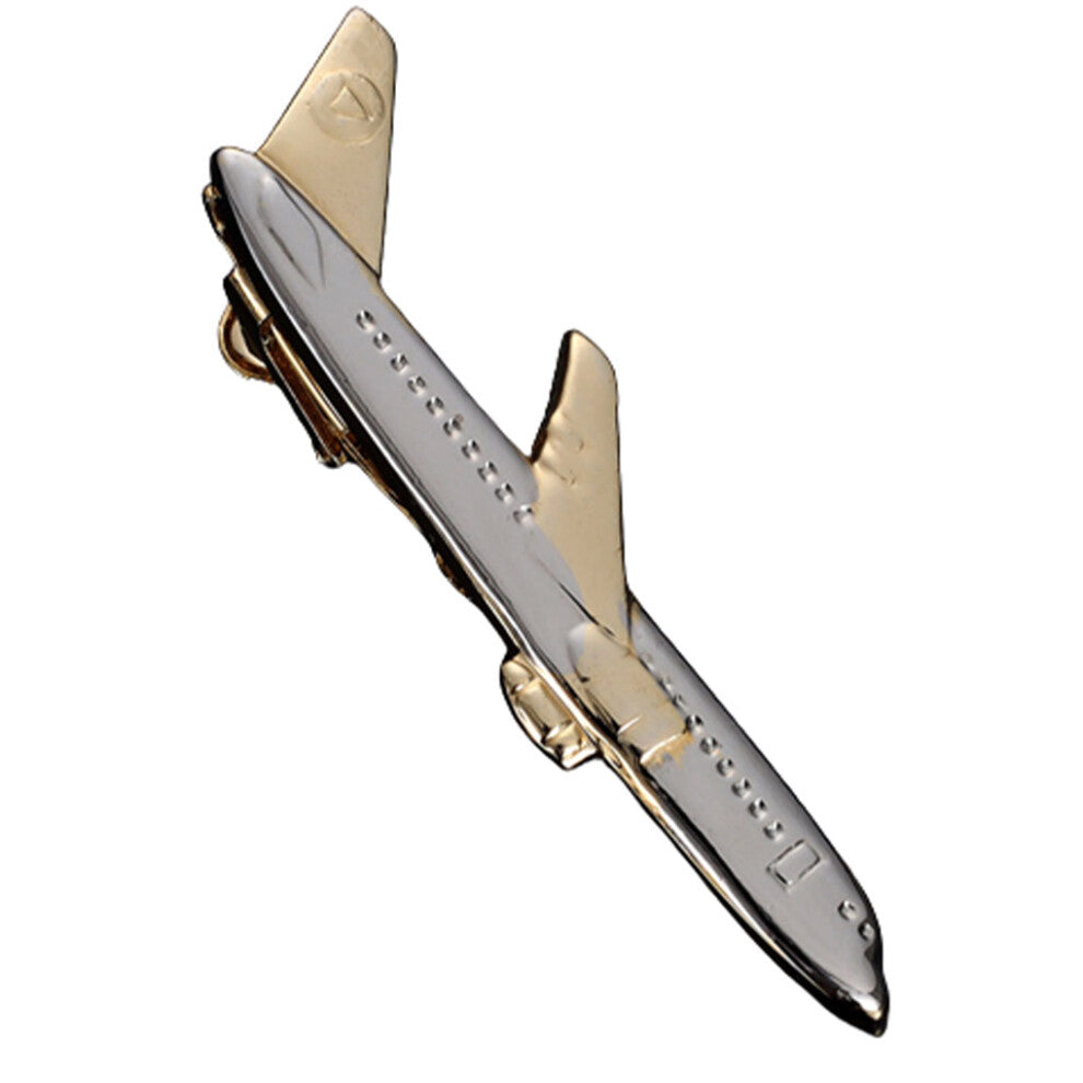 Aeroplane Shape Tie Clip Stylish Accessories For Men Classic Necktie