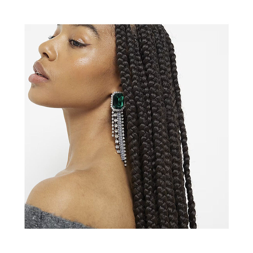 New Tassel Earrings Personality Rhinestone Street Style Gold Accessories for Women