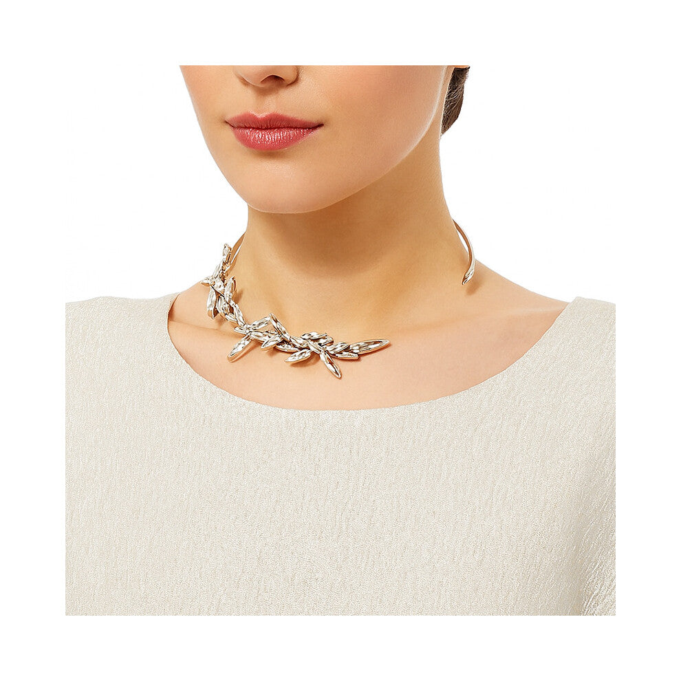 New Geometric Collar Rhinestone Necklace Niche Versatile Silver Women's Accessories