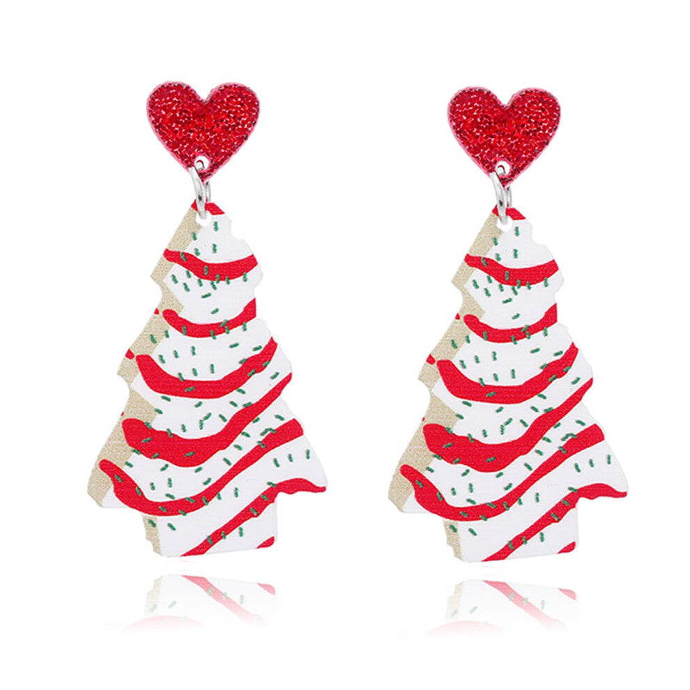 (B) Christmas letter acrylic earrings for women - Fun and holiday jewelry, must have accessories for holiday parties, Christmas parties