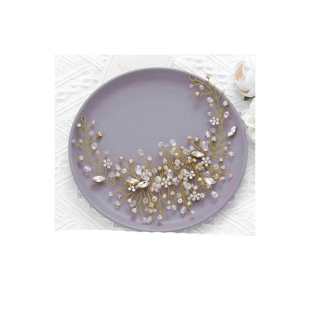 Beautiful Bride Hair Comb Wedding Dress Hair Accessories Clip Hairpins for Women Pearl Jewelry Bridal Headpiece Ornaments E2