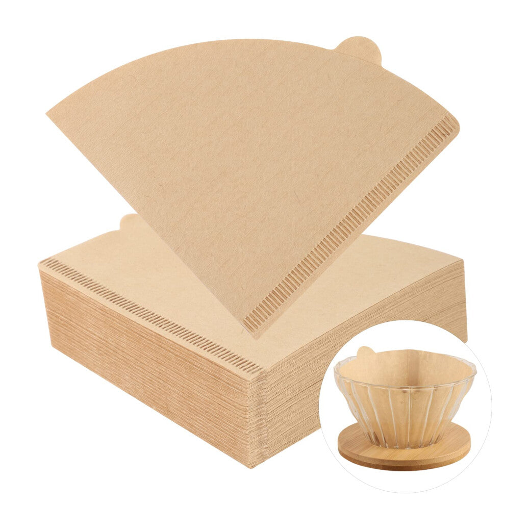 Coffee Filter Papers 140 Pcs Unbleached Compatible with Size 02 Filter