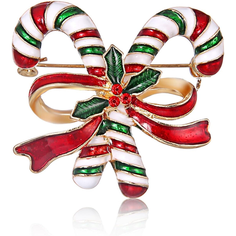 Christmas Brooches for Women - Snowflake, Christmas Tree & Jingle Bell Pins Holiday Accessories & Stocking Stuffers