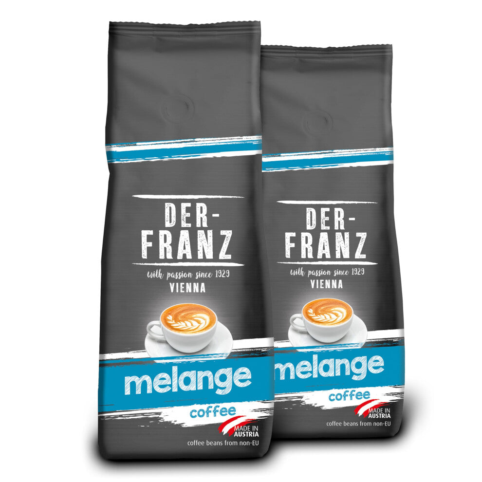 Der-Franz Melange Coffee, ground, 2 x 500 g