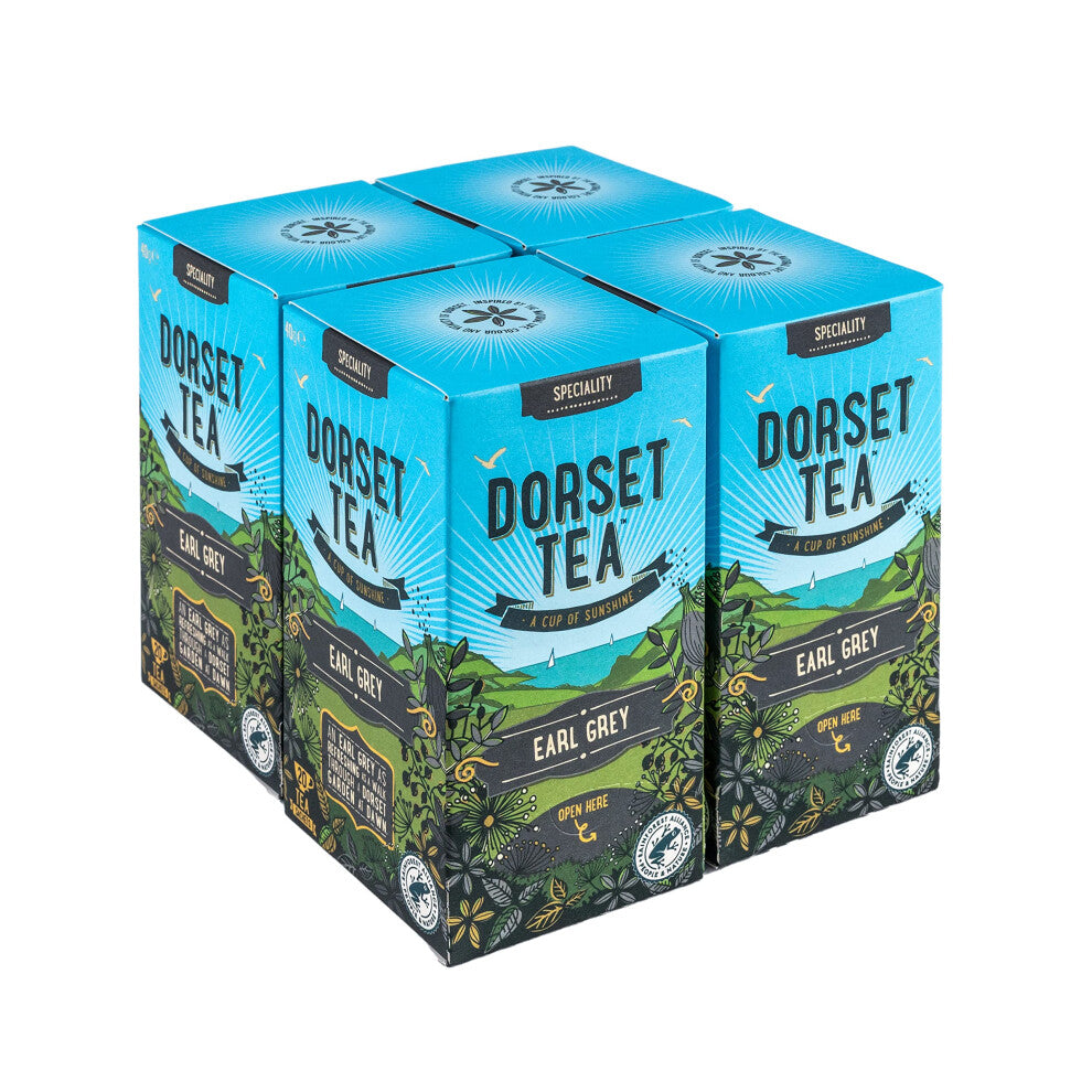 Dorset Tea Earl Grey Tea Bags 4 Boxes x 20 (80 Total) 100% Rainforest Alliance