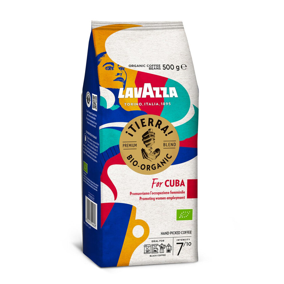 Lavazza, iTierra! For Cuba, Organic Coffee Beans, Ideal for Espresso Coffee Machines, with Aromatic Notes of Chocolate and Dried Fruits, Arabica and