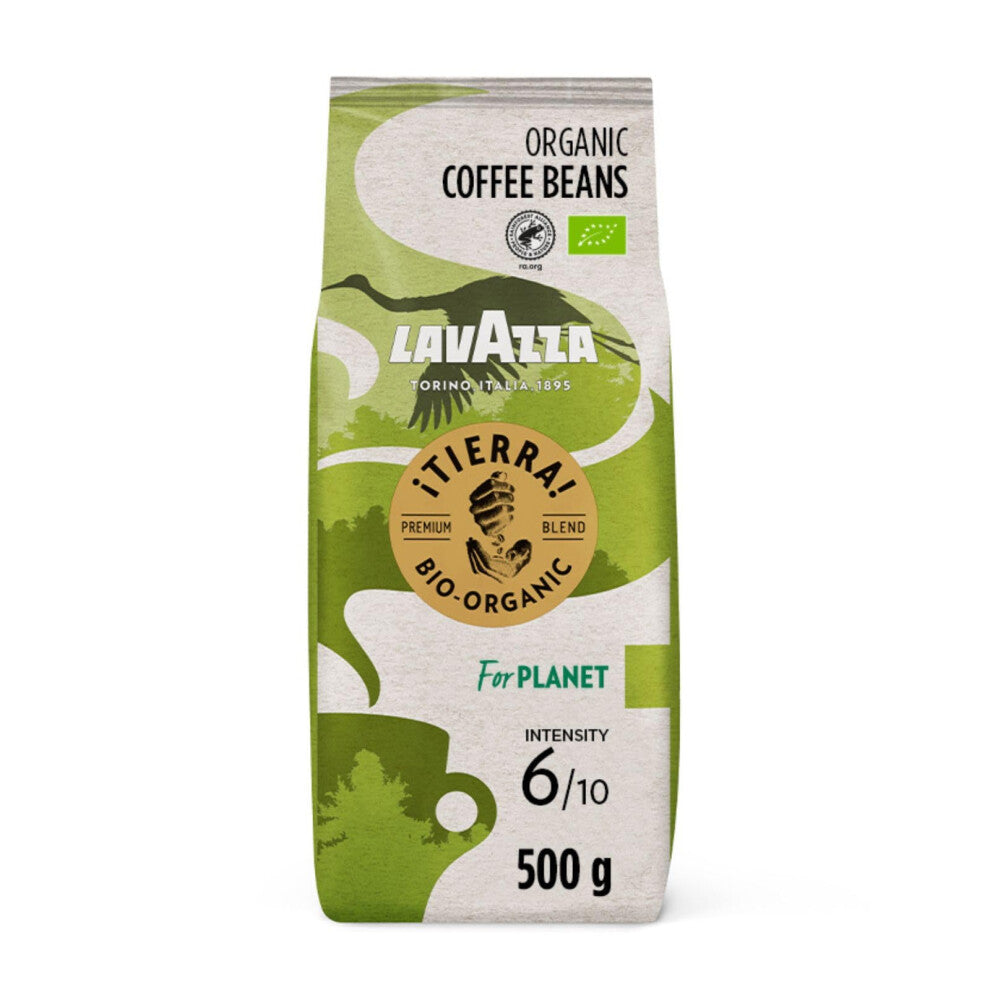 Lavazza, Tierra For Planet, Coffee Beans, Ideal for Espresso Machines, with Fruity and Flowery Aromatic Notes, Mild and Fruity Taste, 100% Organic