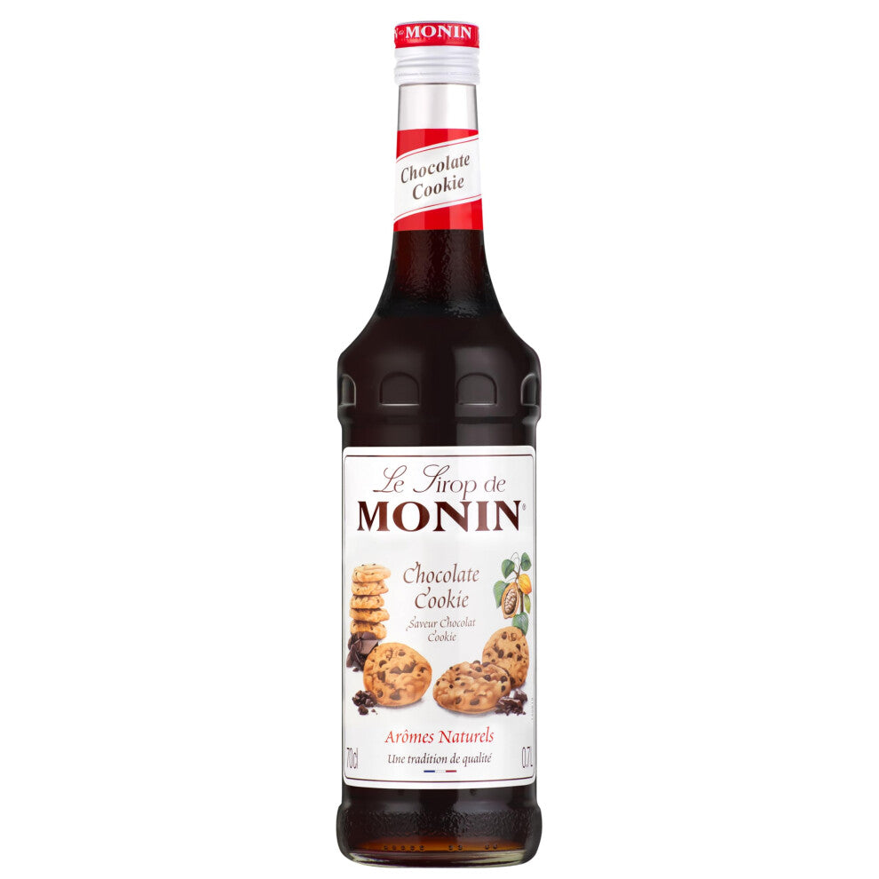 MONIN Premium Chocolate Cookie Syrup 700ml for Coffee and Cocktails. Vegan-Friendly, Allergen-Free, 100% Natural Flavours and Colourings