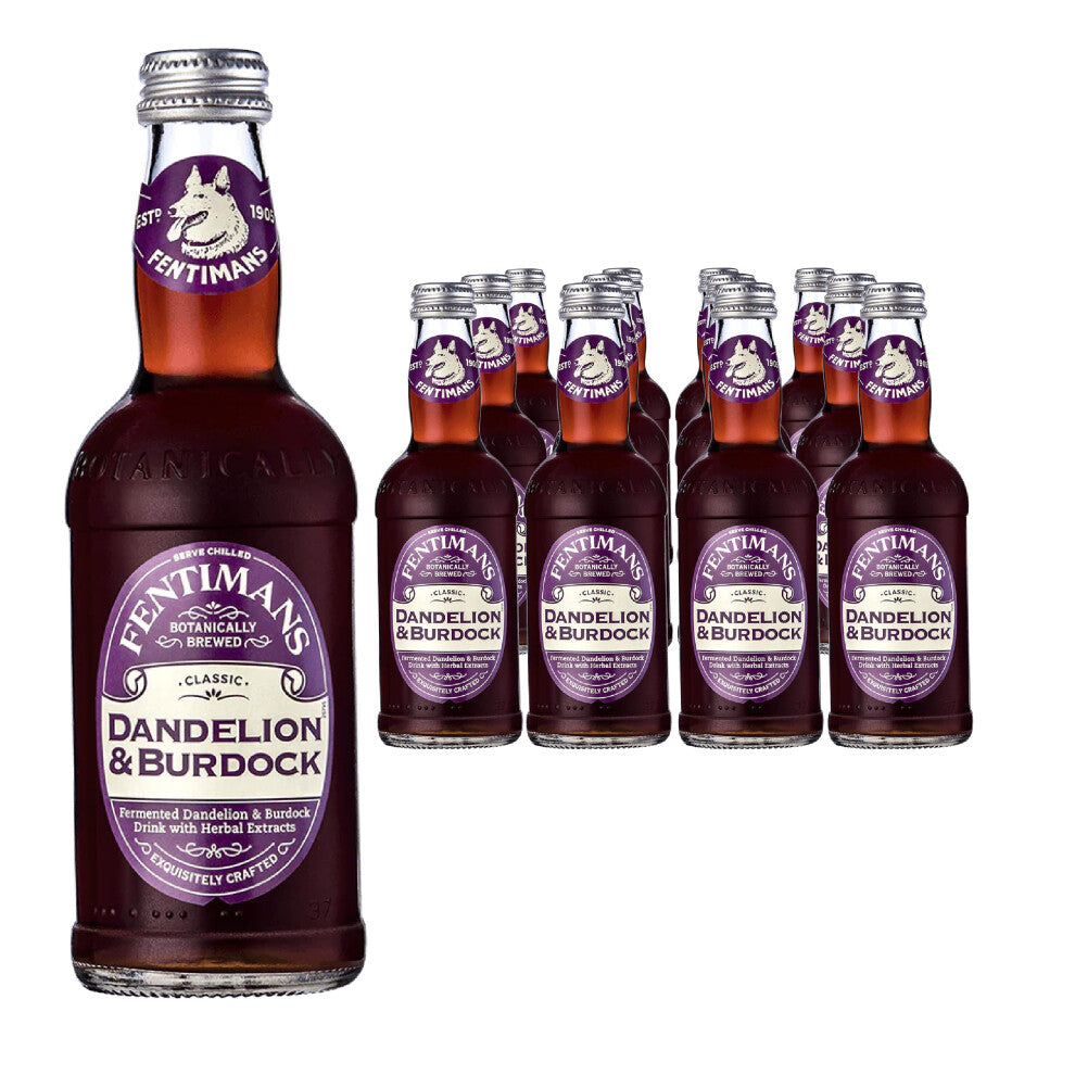 Fentimans Dandelion and Burdock - Botanically Brewed Soft Drink - Exquisitely Crafted & Refreshing Soft Drinks - Gluten-Free and Vegan Friendly Soft