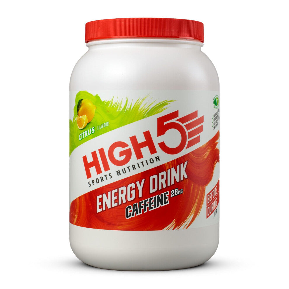 HIGH5 Energy Drink Caffeine - Electrolytes Sport Energy Drink Powder - Isotonic Drink with 2:1 Fructose - Hydration for Running, Cycling, Endurance