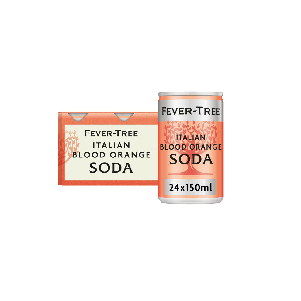 Fever-Tree Italian Blood Orange Soda 6x150ml (Pack of 4, Total 24 Cans)