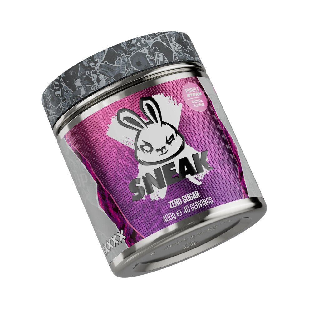 SNEAK Energy Drink Powder | Purple Storm | No Sugar. No Nasties. Just Natural Caffeine, Focus-Boosting Nootropics | 40 Servings
