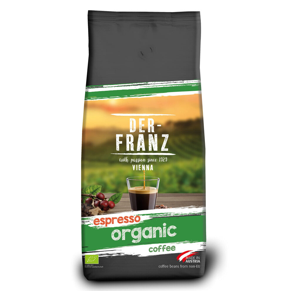Der-Franz Espresso organic Coffee, whole bean, 1000 g