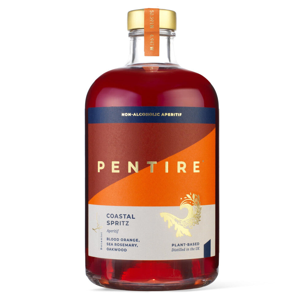 Pentire Coastal Spritz 70cl - Botanical Alcohol Free Aperitif - Distilled from Native Cornish Plants - No Added Sugar - Vegan - No Artificial Flavours