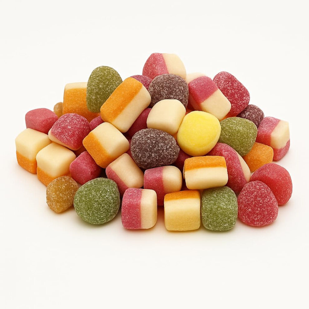 Dolly Mixtures Sweets -1kg - Original Retro Dolly Mixtures Assorted Sweets Pick and Mix for Sharing, Gifts, and Parties, 1 Kilo Bulk Bag.