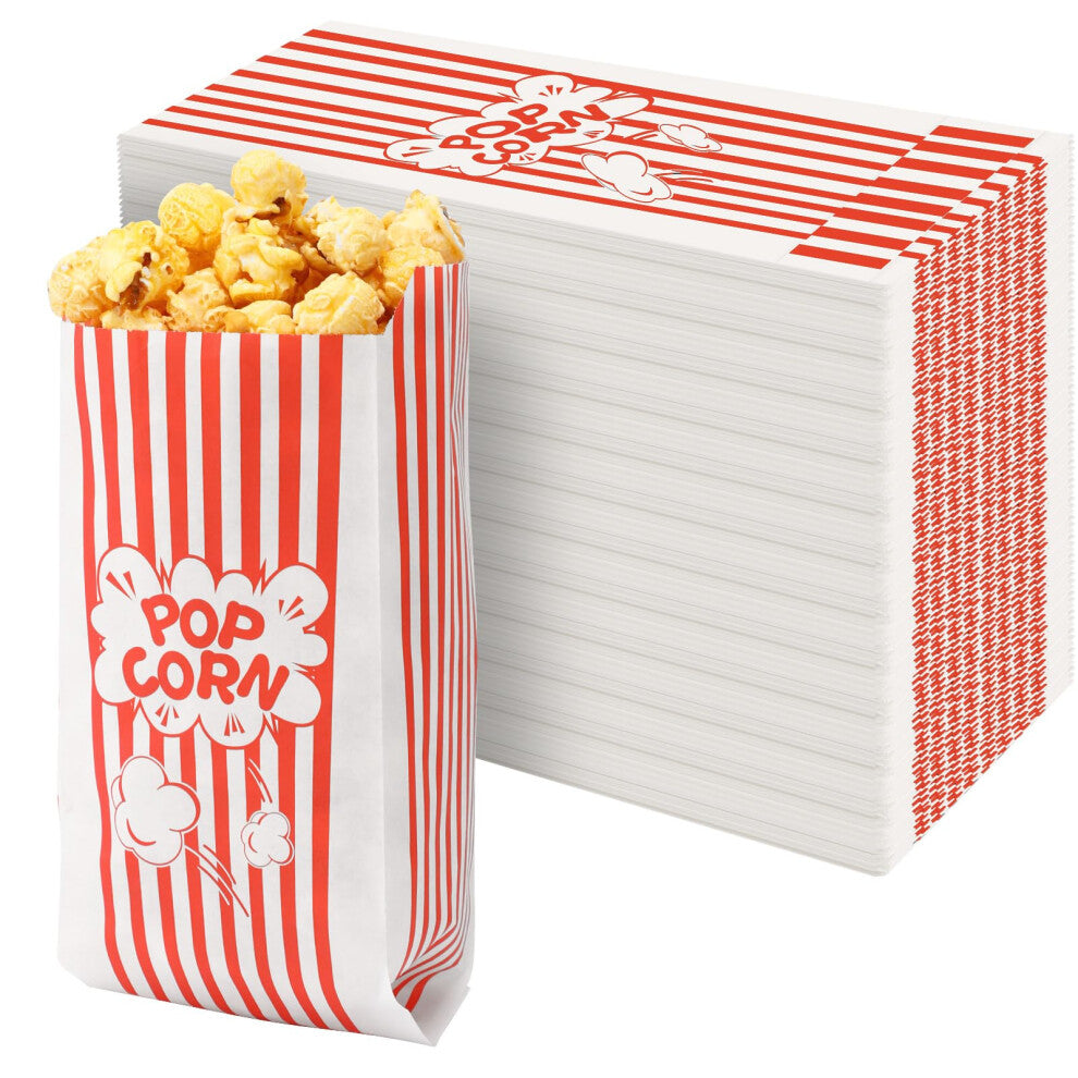 SEPGLITTER 220Pcs Popcorn Bags, Popcorn Boxes, Popcorn Bags Party for Movie Night Accessories, Popcorn Paper, Candy Bags for Carnival, Party, Birthday