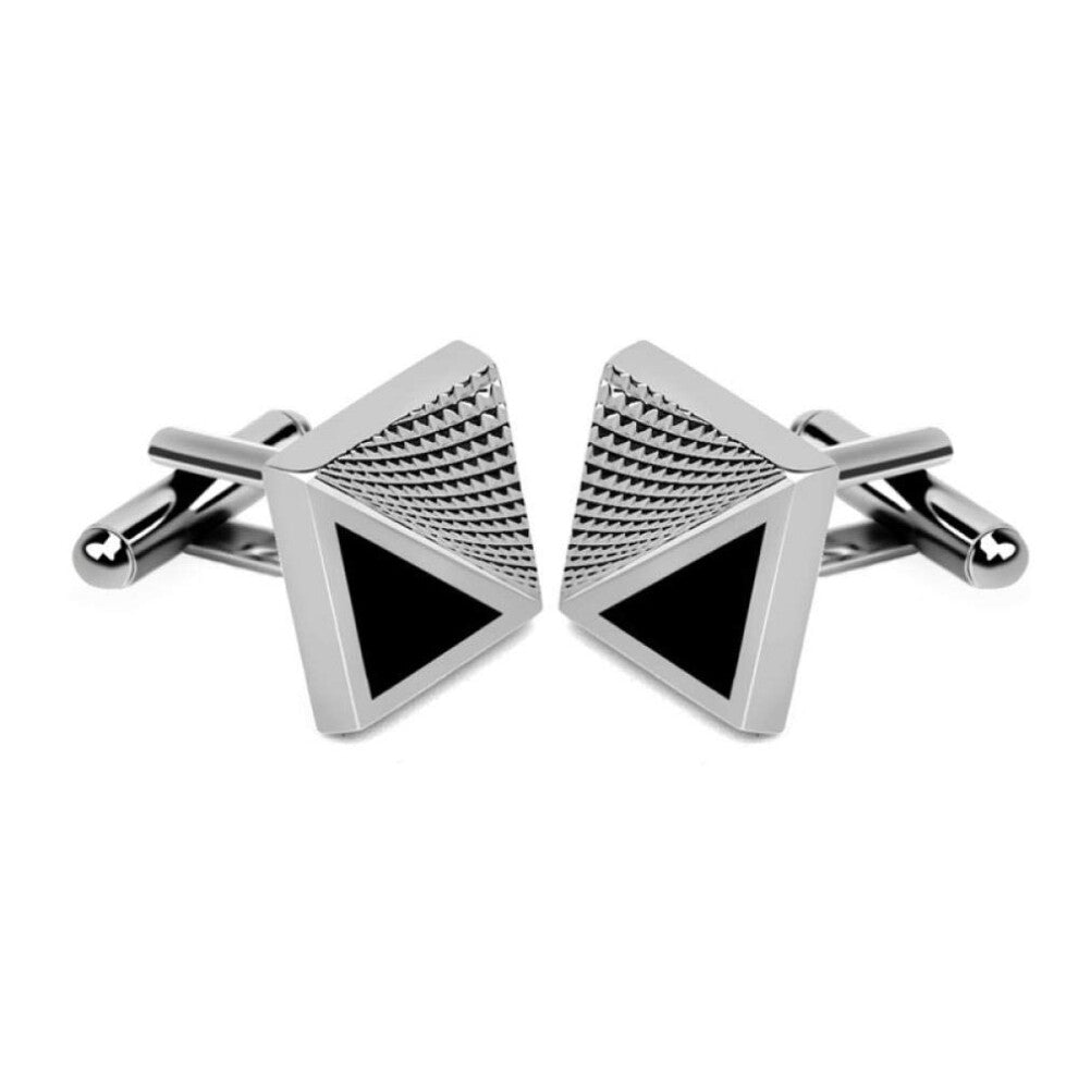 Cufflinks Men's Shirt Cufflinks with Diamond Crystal Sleeve Buckle Twist Design, Stylish Formal Accessories