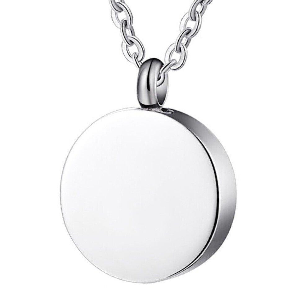 Mlins Pet Urns Dog Memorial Keepsake Pendant Miss 2.5x2.5x1cm Silver