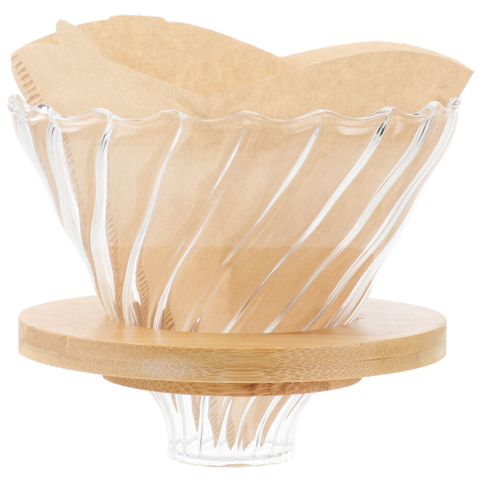 1 Set Cloud Pot Filter Cup Coffee Tray High Borosilicate Glass